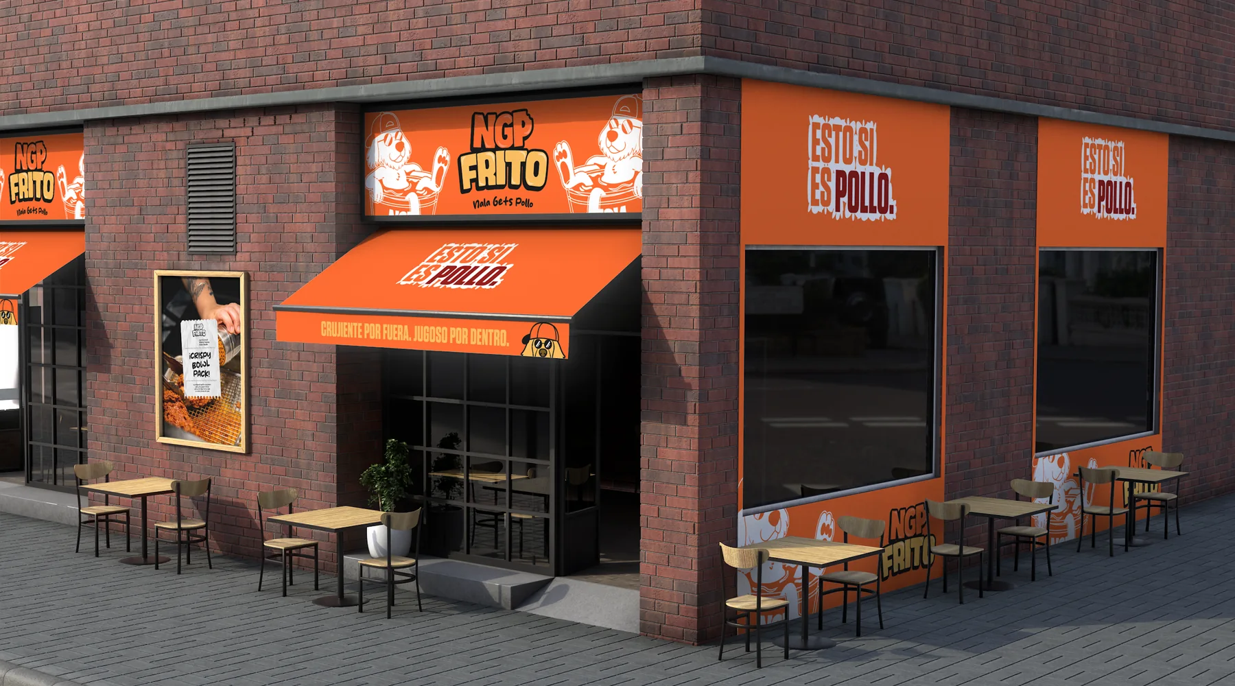 Fachada del local con la nueva identidad
